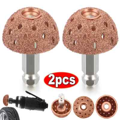 2pcs Tire Grinding Head Rasp Buffer Ball Tyre Repair Hand Tool Buffing ...