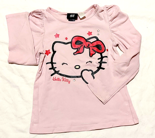 Hello Kitty Mädchen T-Shirt - Rosa Shirt Mit Print Größe 98-128