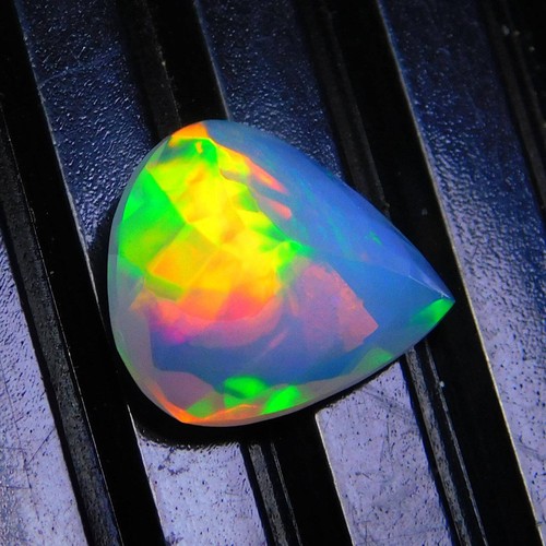 Super AAA Quality Faceted Ethiopian Opal Gemstone October Birthstone 12x10x6mm - Picture 3 of 3