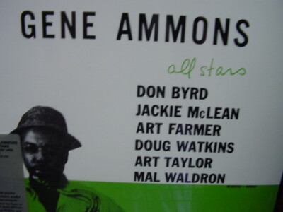 GENE AMMONS All Stars Byrd Farmer Mclean 1986 unique marketing sticker Sealed LP