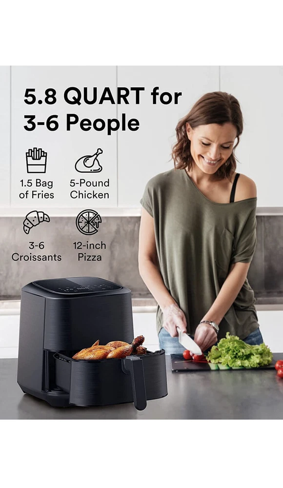 Air Fryer 5.8Quart XL FREE SHIPPING LED Screen Air Fryer 5.8Quart XL FREE SHIPPING LED Screen