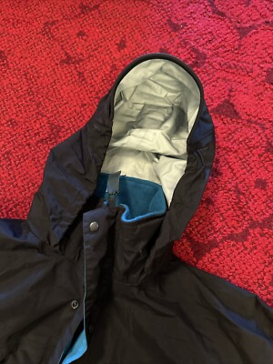 Vintage 80s / 90s Montbell Nylon Jacket Shell Coat - Black Teal