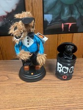Gemmy Animated Werewolf Wolf Halloween Grave Raver Dancing Gangnam Style & Rat