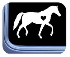 Natural Walking Horse Lil Heart Sticker OS 499 vinyl 6" Decal tennessee walker