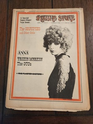 ROLLING STONE誌(1969年) Vintage rolling stones magazine Feb. 15th 1969 #27 The GTOs