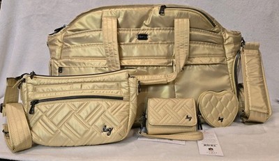 Lug Airbus Metallic Gold Set, Matching Dash, Pedicab ML, and Heart Pouch