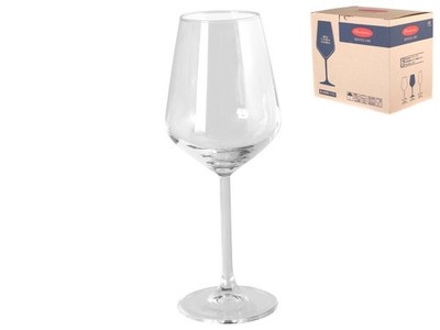 Pack Of 6 Glass Goblets Brand Pasabahce Model Allegra 34.5 Cl