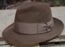 Vintage Sovereign Stetson Fedora  John B Stetson  Brown  6 3/4