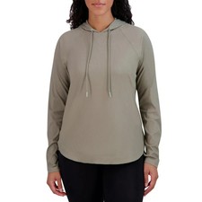 Sage Collective Women's Lightweight Long Sleeve Hoodie, Gray, Size XL