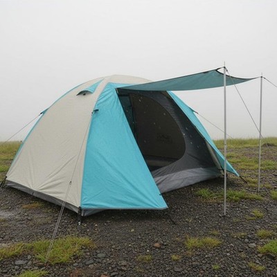 2 Personen Campingzelt Langlebiges 2 Personen Zelt Atmungsaktiv Netz für Berge