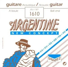 Savarez 1610 Argentine Acoustic Jazz Guitar Strings, Standard Tension Single