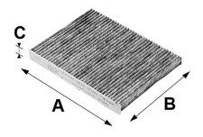 INNENRAUMFILTER POLLENFILTER FÜR SEAT CORDOBA (6K1, 6K2) - VALEO 698716