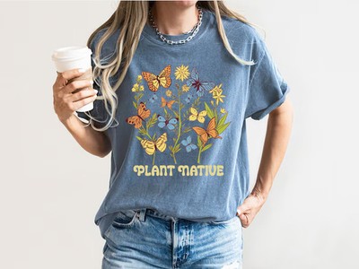 Plant Native Butterfly Eco Comfort T-Shirt