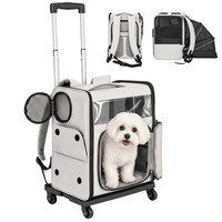 Tiertransporttasche Mit Rollen Faltbare Transportbox FüR Hunde Katzen Bis 5 Kg