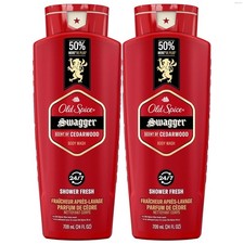 Old Spice Refreshing Body Wash for Men, 3X Defense, 24/7 Shower 24oz Pack of 2 