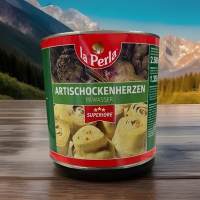 La Perla Artischockenherzen in Wasser    Abtropfgewicht 1350 Gramm