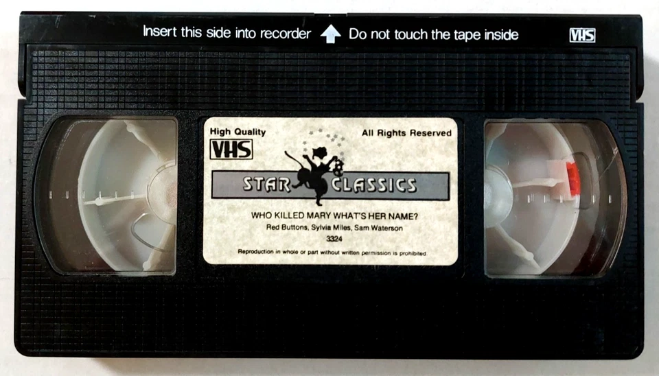 Who Killed Mary What's 'er Name? VHS Red Buttons Rare Crime Thriller - Image 3 of 3