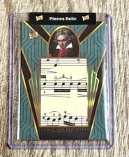 2023 PIECES OF PAST LUDWIG VAN BEETHOVEN HISTORIC HANDWRITTEN LARGE MUSIC RELIC