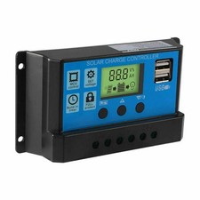 Régulateur de charge 30A pour PWM pour panneaux solaires avec écran USB et LCD