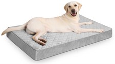 NUPIDA Orthopedic Dog Beds for Extra 47.0"L x 29.0"W x 4.0"Th, Light Gray
