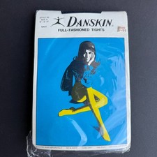 NEW Vintage Danskin Full Fashioned Tights Size A Navy 1980s 80s Cosplay