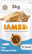 IAMS Senior Dry Cat Food Ocean Fish 3Kg 6.78 per kilo