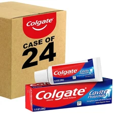 Colgate Cavity Protection Toothpaste with Fluoride, 1 Ounce (Pack of 24) 