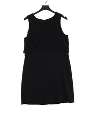 Club Monaco A-Linie Midikleid UK10 in Schwarz