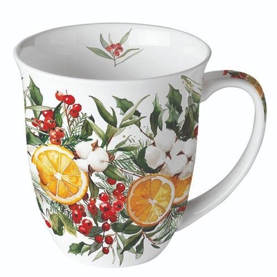 Tasse, Porzellantasse WINTER ORANGES 0,4l Ambiente