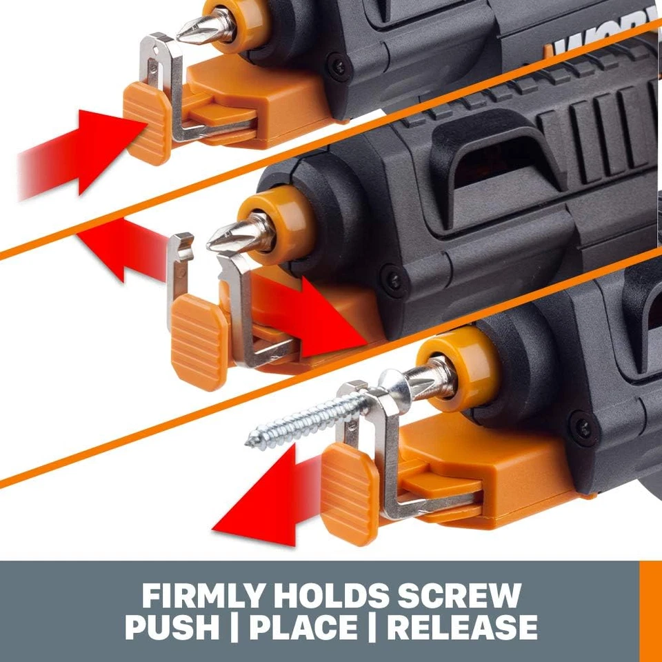 Worx 4V Electric Screwdriver, Rechargeable Cordless Power Screwdriver Set with 6 - Image 4 of 4