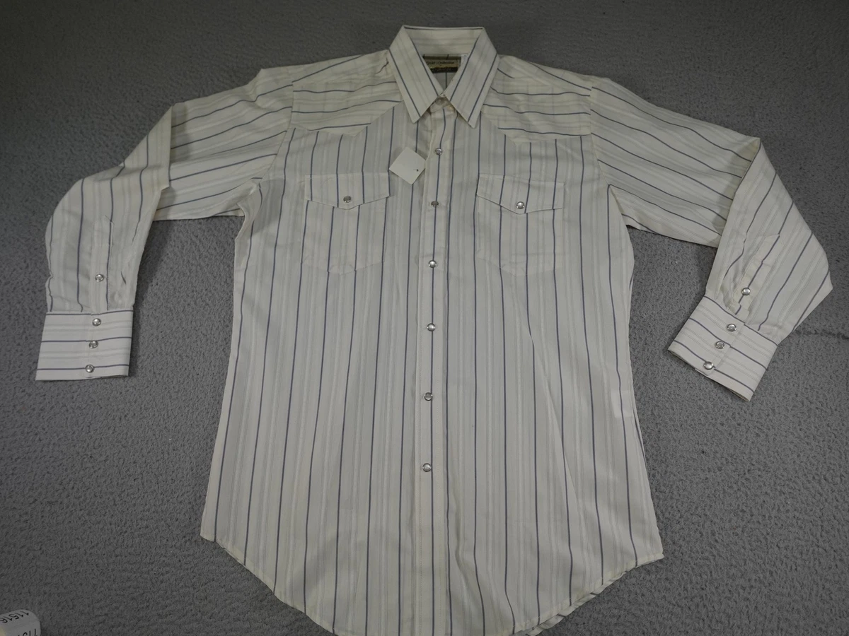 Chemise Cowboy Vintage Karman à Rayures Et Boutons - Neuf Avec étiquette, Taille XL
