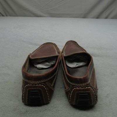 Duluth Trading Co Brown Leather Driving Loafers Mens Slip On Moc Toe Shoes Bison Driving Moccasins by Duluth Trading Co - YouTube main image 4
