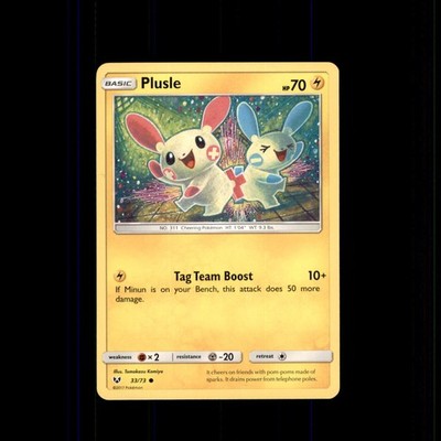 Plusle 33/73 Common Shining Legends Pokemon Near Mint