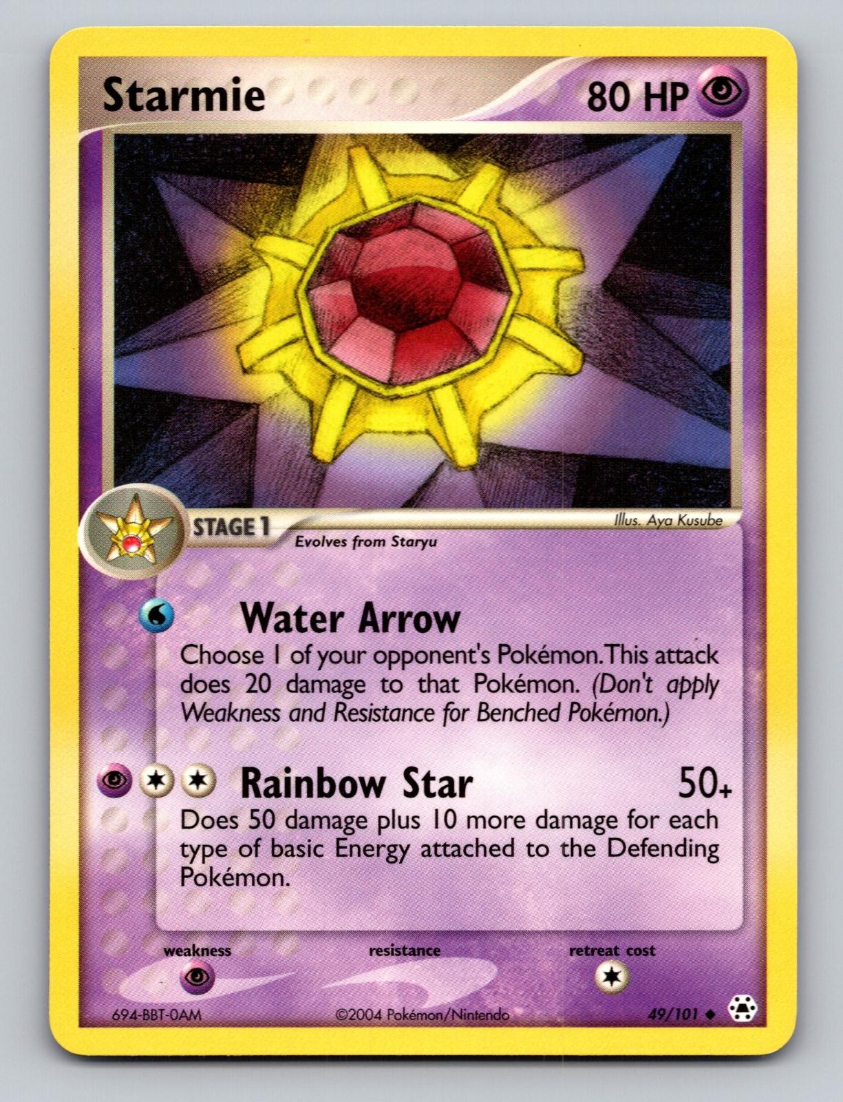 Starmie 49/101 Uncommon Hidden Legends Pokemon NM!
