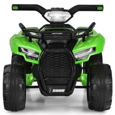 Honeyjoy 6V Kids ATV Quad Electric Ride On Car Toy Toddler w/MP3&LED Light Green