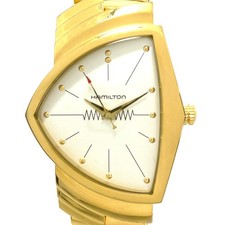 Montre Homme Hamilton Ventura H243011 H243010 Quartz Or Jaune Argent Flex