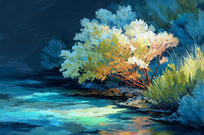 Great Barrier Reef 36x24 Giclée Art Print Ltd 1/25 Signed COA Rombley H12