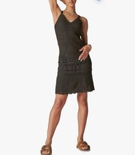 Lucky Brand Diamond Crochet Mini Dress Women's XL