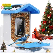 Smart Bird Feeder with Camera, AI Bird Species Identification Solar Powered Pane