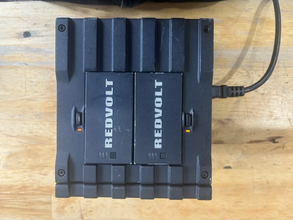 Red Quad Charger With 4 Red Volt Batteries Model Number # 740-0015 - Image 2 of 4