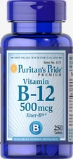 Puritan's Pride Vitamin B-12 500 mcg - 250 Tablets