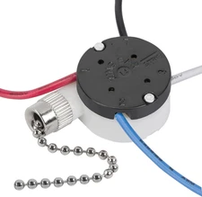 Ceiling Fan Switch Zing Ear Ze-208S E89885 3 Speed 4 Wire Pull Chain Switch Fan