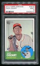 2012 Topps Heritage High Number #H619 Zack Cozart (RC) PSA 9 Pop 6 Higher 3