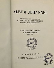 Album Johannei Dr. Werner Puttfarken Schülerverzeichnis   1529 - 1732 Hamburg