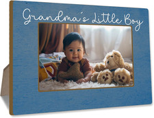 Grandson Picture Frame Grandma  Me Tabletop Photo Frame 4X6 Wooden Picture Fram