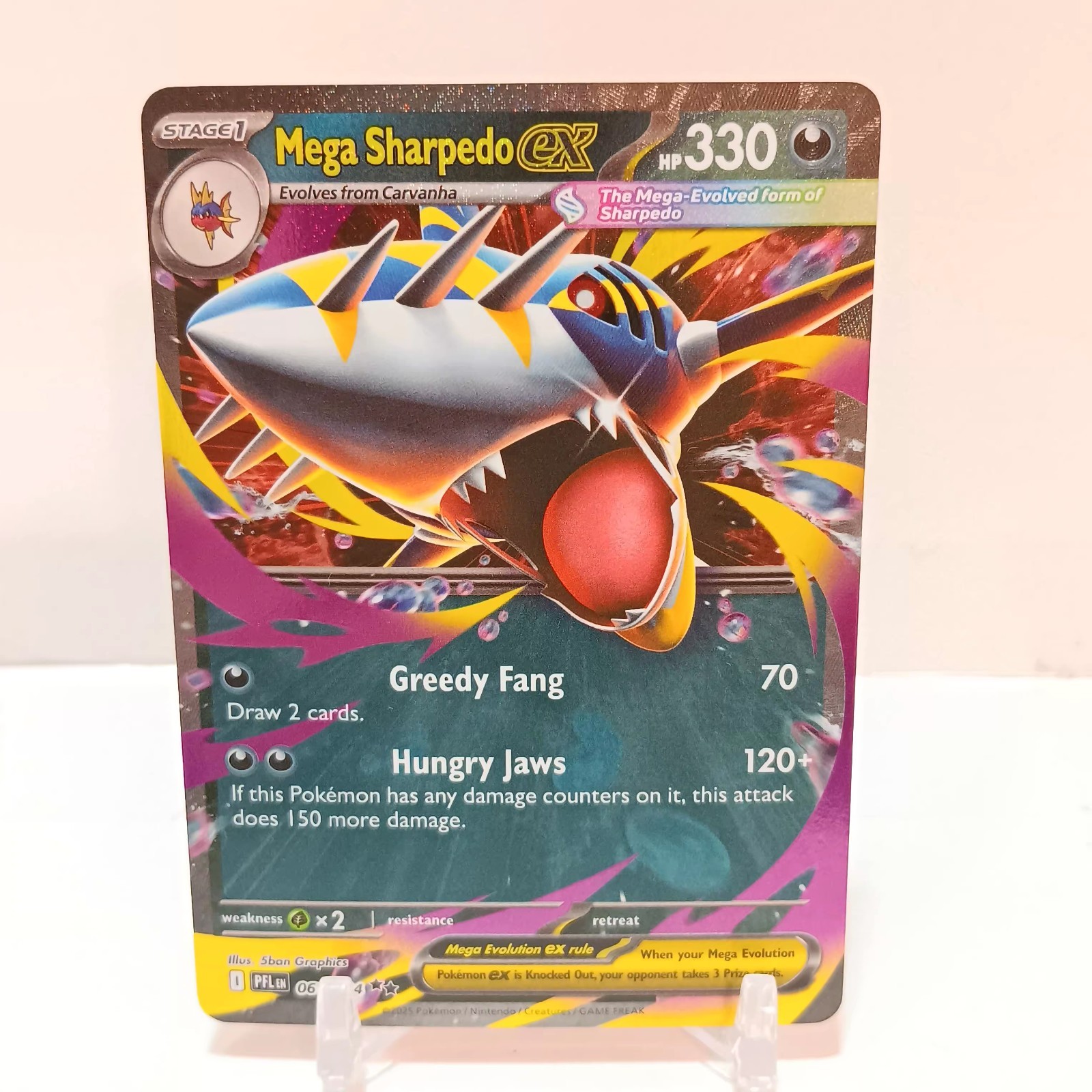 Pokémon Mega Sharpedo Ex 061/094 NM Phantasmal Flames