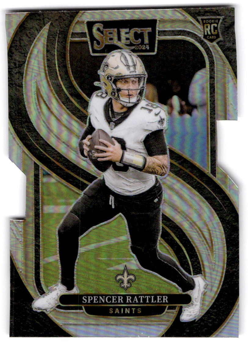 2024 Panini Select #130 Spencer Rattler Silver Prizm Die Cut