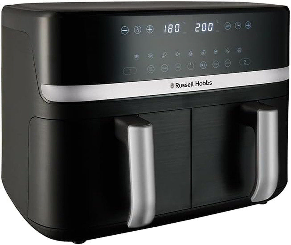 Friggitrice Ad Aria Doppio Cestello, 9L – Zone Indipendenti, 9 Programmi, 200℃,