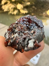 24 Gm Water Etched Garnet Crystal From Skardu PAkistan