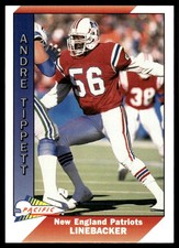 Andre Tippett 1991 Pacific #315 Patriots NFL READ FREE SHIPPING AutographDen